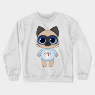 Holiday Ragdoll Kitten Crewneck Sweatshirt